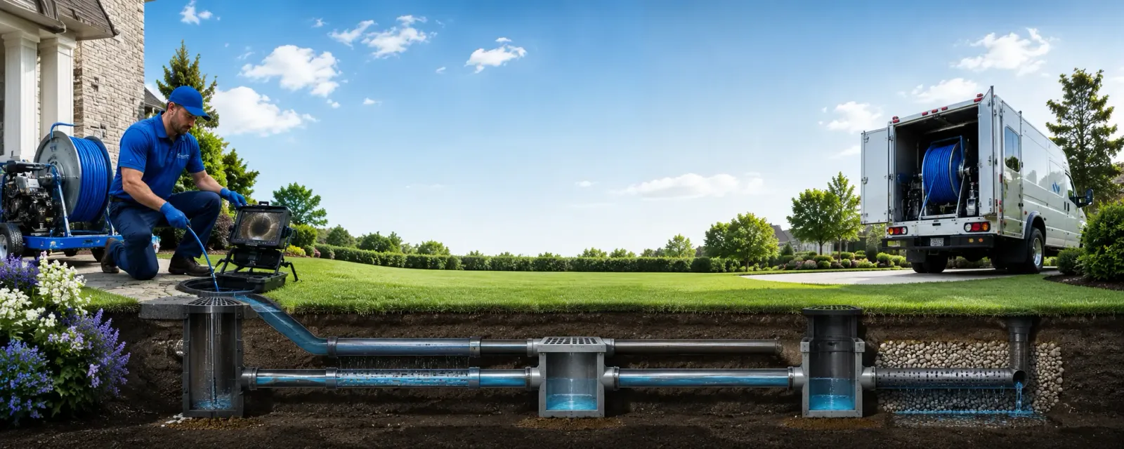 Outdoor drain cleaning information for Langeloth, PA